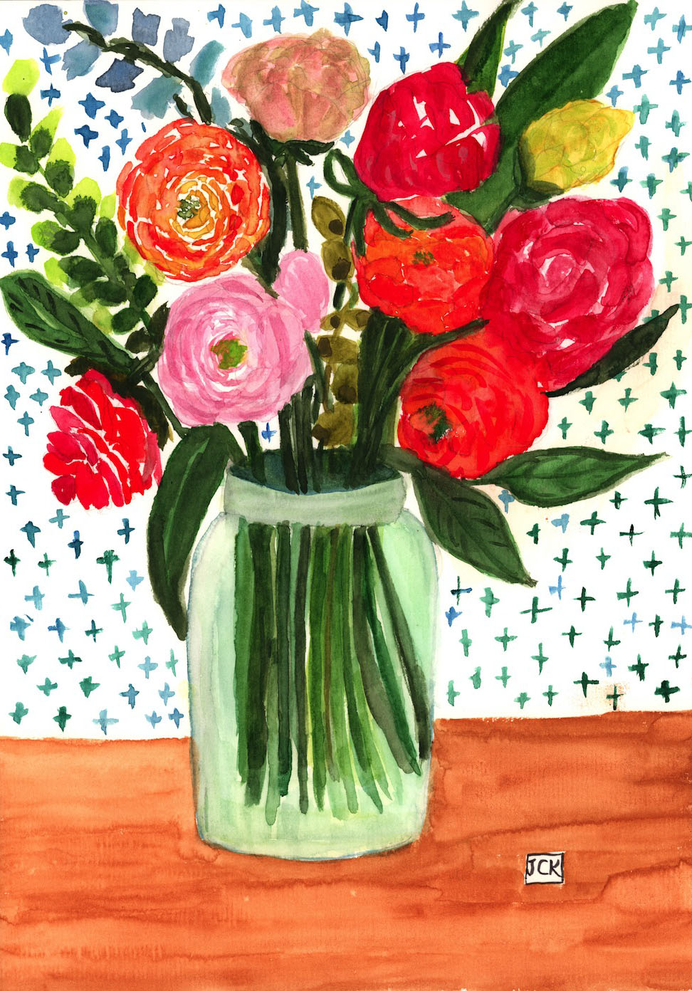 A Bouquet in a Mason Jar