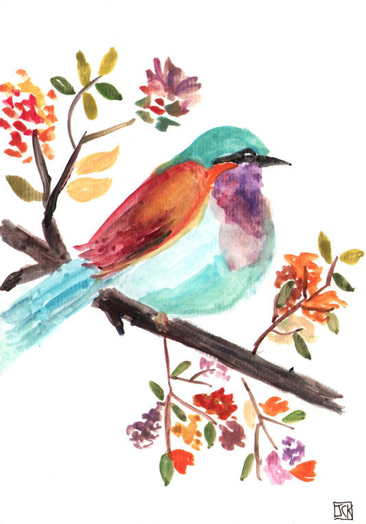 Multi-Colored Fat Bird